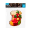 Modee Karácsonyi LED dekoráció Ablakra Elemes C4000 (6LED 145x190x8mm), 3000K, meleg fehér, IP20