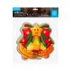 Modee Karácsonyi LED dekoráció Ablakra Elemes C4006 (8LED 195x190x8mm), 3000K, meleg fehér, IP20