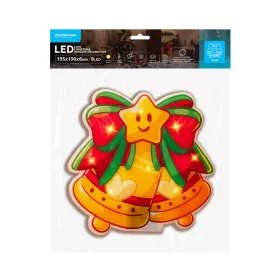   Modee Karácsonyi LED dekoráció Ablakra Elemes C4006 (8LED 195x190x8mm), 3000K, meleg fehér, IP20