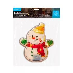   Modee Karácsonyi LED dekoráció Ablakra Elemes C4007 (6LED 170x190x8mm), 3000K, meleg fehér, IP20