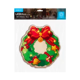  Modee Karácsonyi LED dekoráció Ablakra Elemes C4008 (8LED 187x190x8mm), 3000K, meleg fehér, IP20