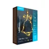Modee Karácsonyi LED dekoráció Ablakra Elemes C4010 (13LED H173x140mm), 3000K, meleg fehér, IP20