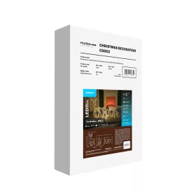   Modee Karácsonyi LED dekoráció Adapteres C5003 IP44 (490LED), 12W, 3000K, meleg fehér