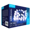 Modee Karácsonyi LED Füzér Berry Plastic Adapteres (200LED/20m/10cm), 3,6W, 10000K, hideg fehér, IP44