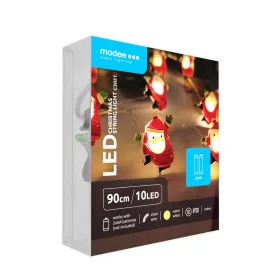   Modee Karácsonyi LED Füzér dekor Elemes C3021 (10LED/90cm/10cm), 2700K, meleg fehér, IP20