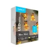 Modee Karácsonyi LED Füzér dekor Elemes C3023 (10LED/90cm/10cm), 2700K, meleg fehér, IP20
