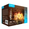 Modee Karácsonyi LED Füzér dekor Elemes C3027 (10LED/90cm/10cm), 2700K, meleg fehér, IP20