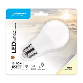   Modee LED Smart (DL érzékelő) Globe (Gömb) A60 8,8W E27 200° 4000K (806lm), CRI>80, természetes fehér, IP20