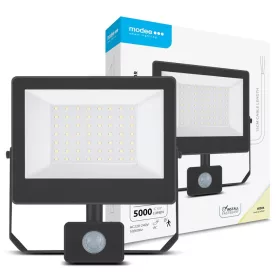  Modee Lighting LED Reflektor A3-series érzékelővel 50W 120° 4000K (5000lm), CRI>80, természetes fehér, IP54