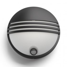   Lámpatest , mozgásérzékelős , oldalfali , 6 Watt , meleg fehér , kültéri , IP44 , Philips , Yarrow , 17297/30/16