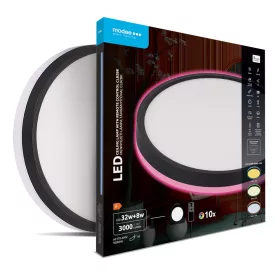   Modee Mennyezeti LED Lámpa CLB2BK 32+8W 3CCT+RGB Ø400mm távirányítóval (3000lm), 120°, CRI>80, IP20