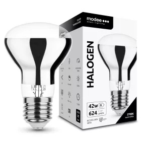   Modee Smart Lighting ECO Halogén Izzó R63 42W E27 (624lm), 120°, CRI>90, 2700K, meleg fehér