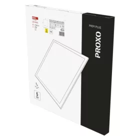   LED panel PROXO 60 × 60 cm, 10 mm, 33 W, 4360 lm, süllyesztett, semleges fehér, IP20, 4000K, 220–240V, CRI> 80, Természetes fehér, EMOS, ZB1114