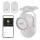 GoSmart riasztó IP‑126L GUARDIAN mozgásérzékelővel, 6× ajtó/ablak érzékelő, WiFi, fehér, fekete, IP21, EMOS, H5030