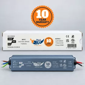   Mini LED tápegység, slim, 300 Watt, 48 Volt, 6,25 A, IP67, 10 év garancia, ChiliBlu