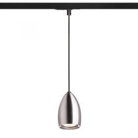   Sínes LED lámpa , függeszték , track light , 1 fázisú , 2 pólusú , GU10 , matt nikkel , RENDL , BABADES , R13213