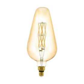   LED lámpa , égő , izzószálas hatás , filament , D165 , E27 , 8W , dimmelhető , meleg fehér , borostyán , EGLO , 11838