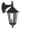 LED lámpatest , oldalfali , E27-es foglalatú , fekete , kültéri , IP44 , EGLO , LATERNA 4 , 22467