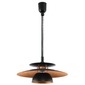   EGLO , 31666 , BRENDA , függeszték , E27 , 1X60W , IP20 , fekete, vörösréz