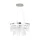 LED lámpatest , függeszték , mennyezeti , 46W , természetes fehér , dimmelhető , kristály , króm , EGLO , ANTELAO , 39281