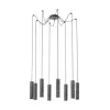 EGLO , 39824 , MENTALONA , függeszték , GU10 , 8X4,5W , IP20 , fekete, fehér