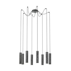   EGLO , 39824 , MENTALONA , függeszték , GU10 , 8X4,5W , IP20 , fekete, fehér