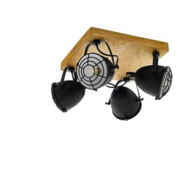   EGLO , 49079 , GATEBECK , spot lámpa , E14 , 4X40W , IP20 , fekete