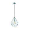 LED lámpa függeszték , mennyezeti , E27 , acél , menta , EGLO , CARLTON , 49259