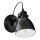 LED lámpa , fali , E27 , acél , fekete , fehér , EGLO , PRIDDY , 49468
