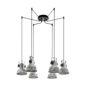   EGLO , 49732 , BARNSTAPLE , függeszték , E27 , 6X40W , IP20 , kopott hatású horganyzott