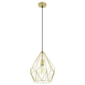   LED lámpa függeszték , mennyezeti , E27 , acél , arany , EGLO , CARLTON , 49933