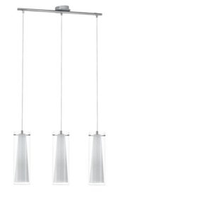   EGLO , 89833 , PINTO , függeszték , E27 , 3X40W , IP20 , átlátszó, fehér
