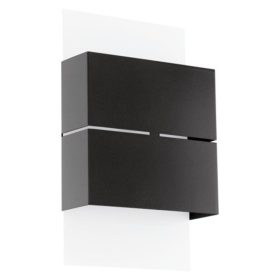   LED lámpa , oldalfali , 5W , meleg fehér , antracit , kültéri , IP44 , EGLO , KIBEA , 93254