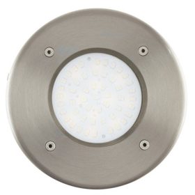   LED lámpatest , taposólámpa , talajba süllyesztett , 2,5W , kerek , meleg fehér , nemesacél , IP67 , EGLO , LAMEDO