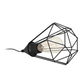   LED lámpa , asztali , E27 , acél , fekete , EGLO , TARBES , 94192