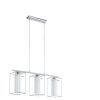 EGLO , 94378 , LONCINO 1 , függeszték , E27 , 3X60W , IP20 , átlátszó, fehér