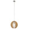 EGLO , 94764 , COSSANO , függeszték , E27 , 1X60W , IP20 , juhar