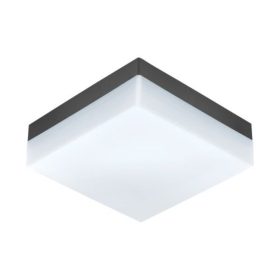   LED lámpa , mennyezeti/fali , 8.2W , meleg fehér , antracit , kültéri , IP44 , EGLO , SONELLA , 94872