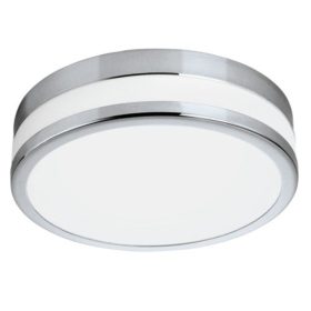   LED lámpatest , mennyezeti/fali , 24 Watt , meleg fehér , króm , IP44 , EGLO , LED PALERMO , 94999