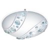 EGLO , 95576 , NERINI , fali-mennyezeti lámpa , 4000 K , LED , 16W , IP20 , fehér, fekete, átlátszó