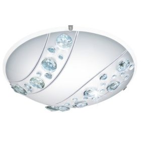   EGLO , 95576 , NERINI , fali-mennyezeti lámpa , 4000 K , LED , 16W , IP20 , fehér, fekete, átlátszó