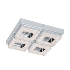   EGLO , 95657 , FRADELO , fali-mennyezeti lámpa , 3000 K , LED , 4X3,5W , IP20 , króm, átlátszó
