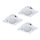 EGLO , 95844 , PINEDA , süllyesztett lámpa , 3000 K , LED , 3X4,9W , IP20