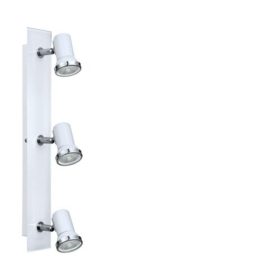   LED lámpatest , mennyezeti , spot , 3 x 3 Watt , meleg fehér , üveg , fehér , IP44 , EGLO , TAMARA 1 , 95994