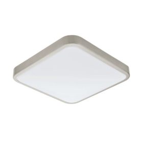   LED lámpatest , mennyezeti/fali , 16 Watt , meleg fehér , matt nikkel , IP44 , EGLO , MANILVA 1 , 96231