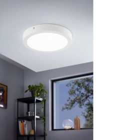   LED panel , 21W , falon kívüli , kerek , dimmelhető , RGB , CCT , fehér , EGLO , Connect , FUEVA-C , 96671