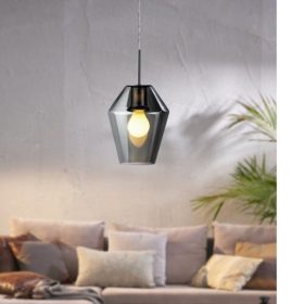   EGLO , 96773 , MURMILLO , függeszték , E27 , 1X28W , IP20 , fekete-átlátszó