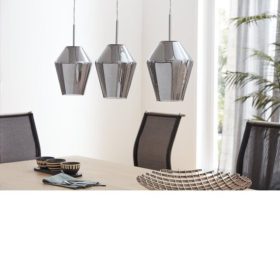   EGLO , 96774 , MURMILLO , függeszték , E27 , 3X28W , IP20 , fekete-átlátszó