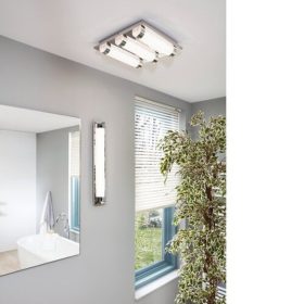   LED lámpatest , mennyezeti , 19 Watt , természetes fehér , króm , IP44 , EGLO , TOLORICO, 97055