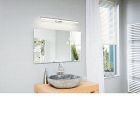   LED lámpatest , tükörvilágítás , 14 Watt , 78 cm , természetes fehér , króm , IP44 , EGLO , VADUMI , 97083